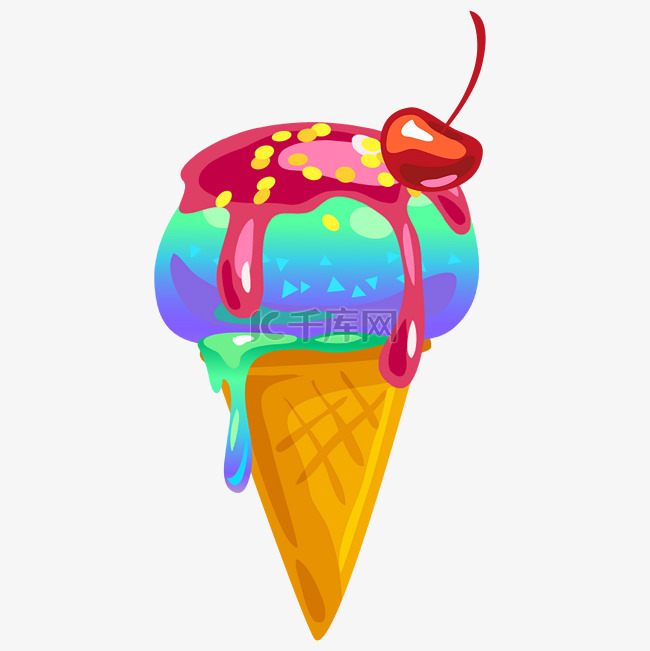 美味水果冰淇淋插图