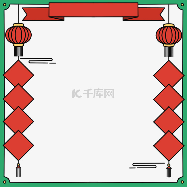 新年中式边框