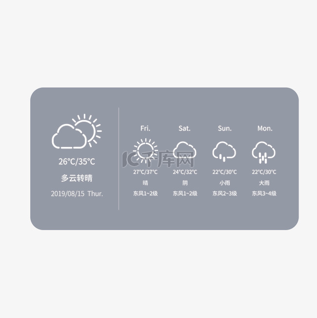 科技感一周天气预报