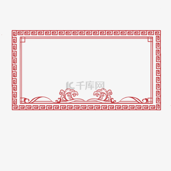 中式花纹古典边框