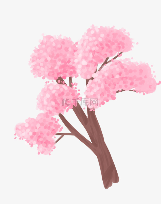 粉色唯美浪漫桃树
