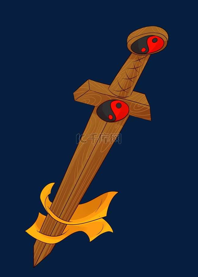 道士兵器木剑