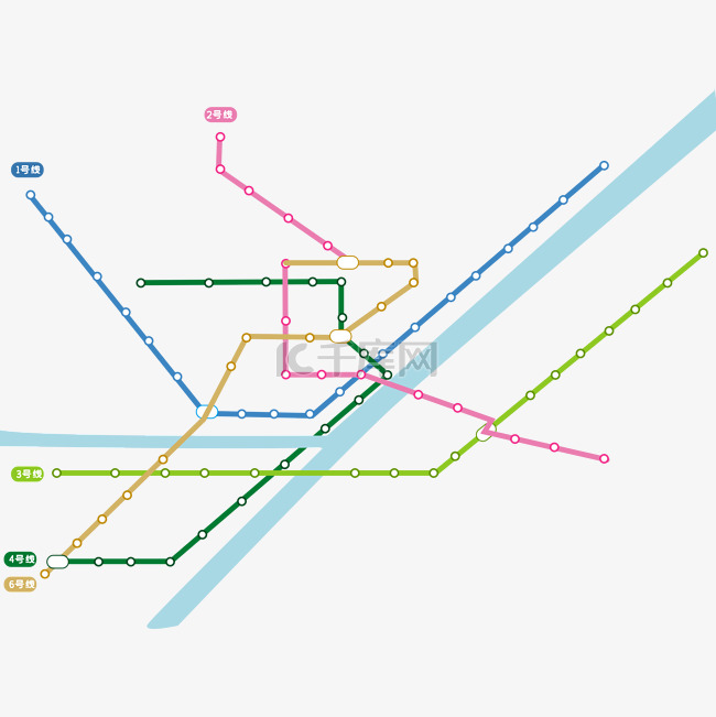 城市地铁线路图