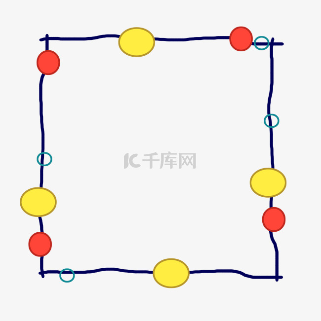 可爱圆点边框装饰