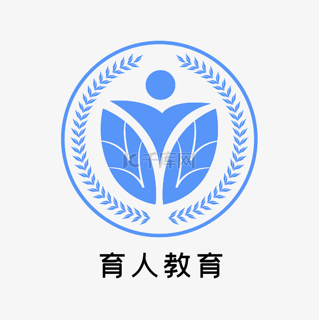 蓝色学校LOGO