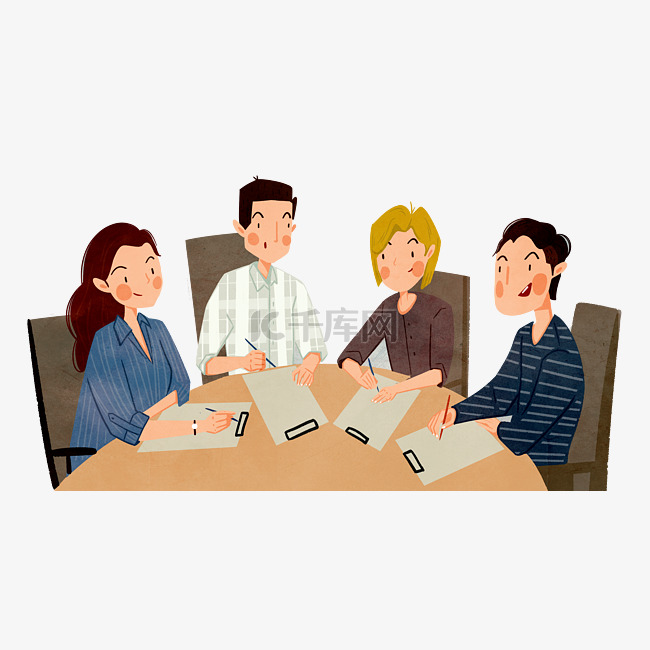 办公室团队会议小组商务