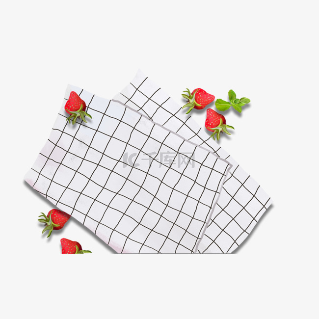 桌布和草莓