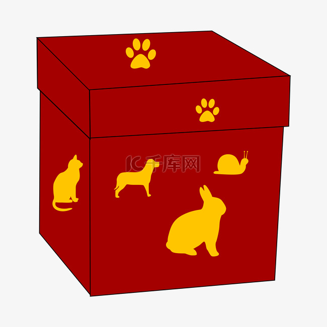 动物装饰包装礼盒