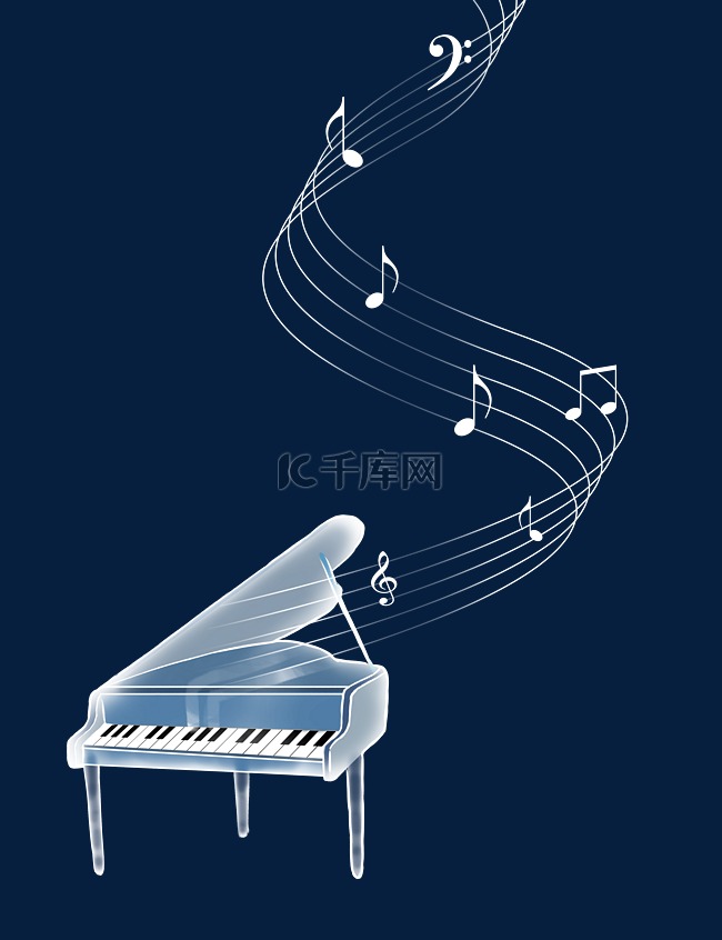 钢琴五线谱音符