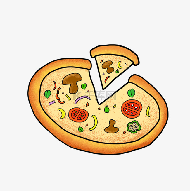 美味可口好吃的披萨
