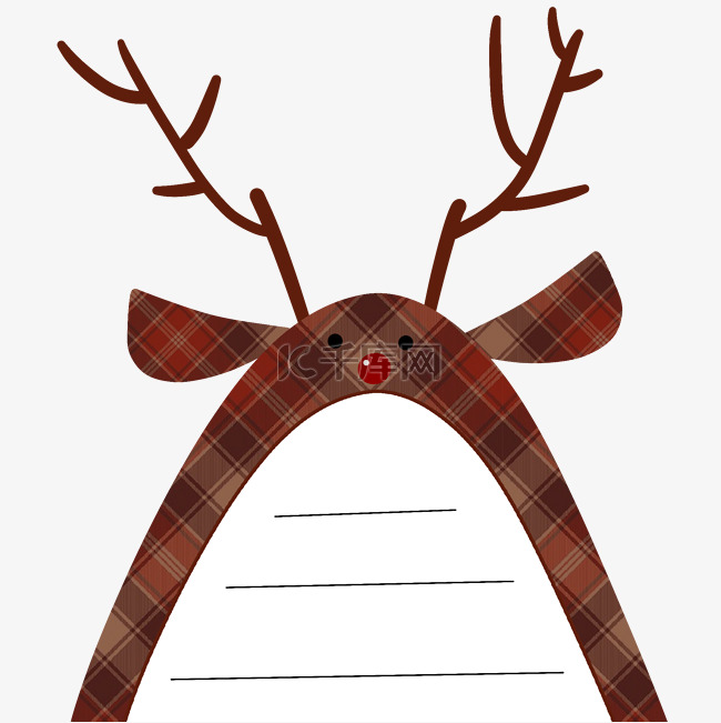 麋鹿动物创意边框