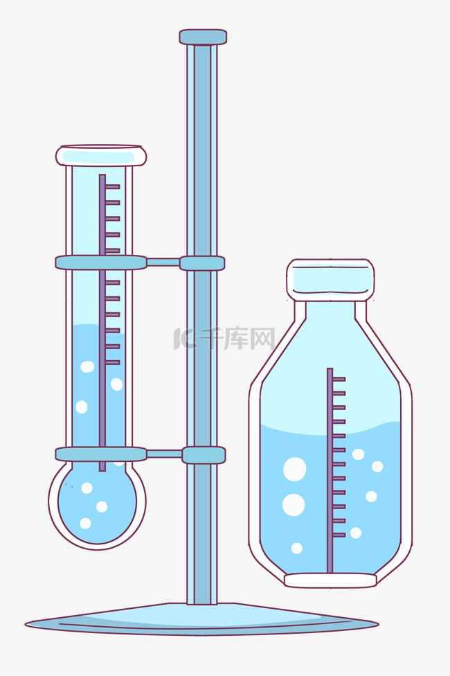 化学液体实验插画