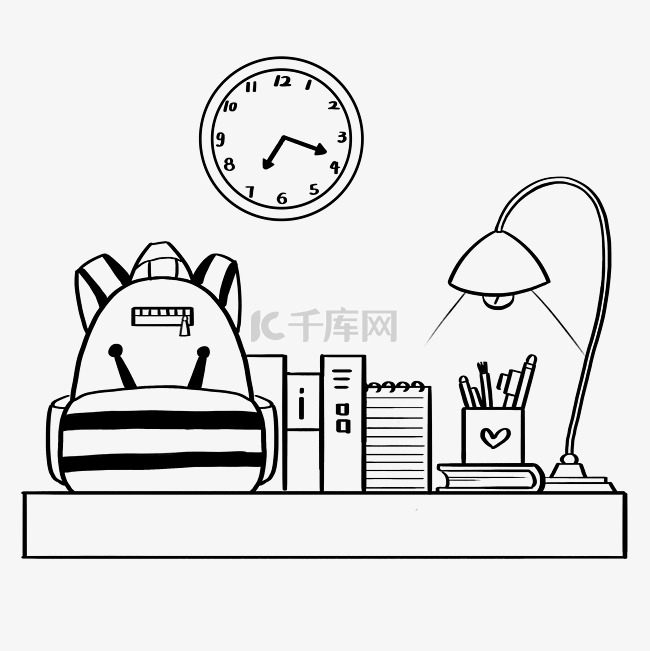 线描学习工具素材图片免费下载-千库网