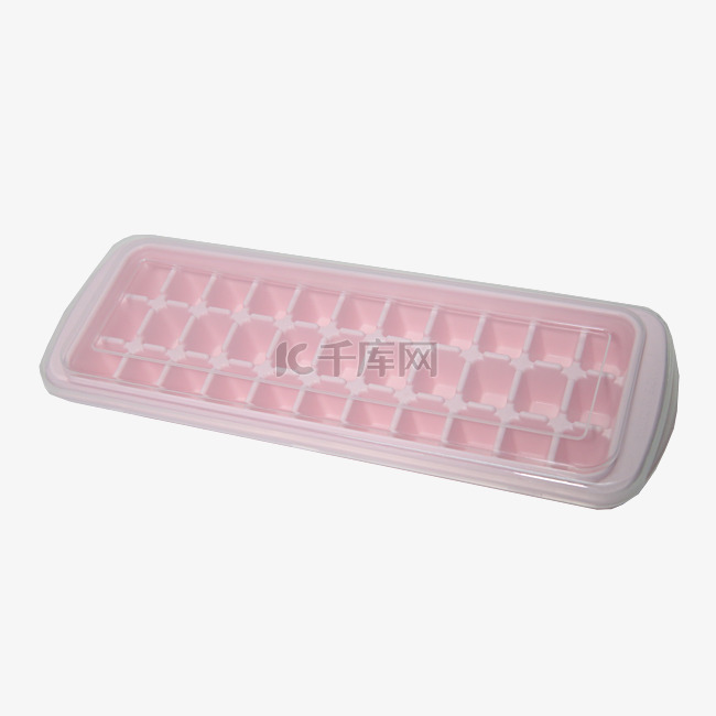 粉色格子制冰盒