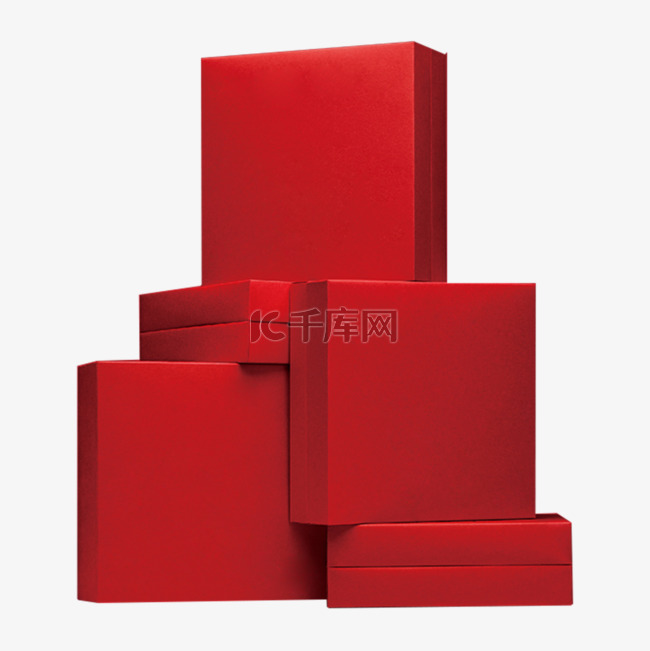 红色礼盒包装