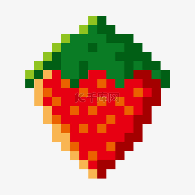 红色立体草莓插图
