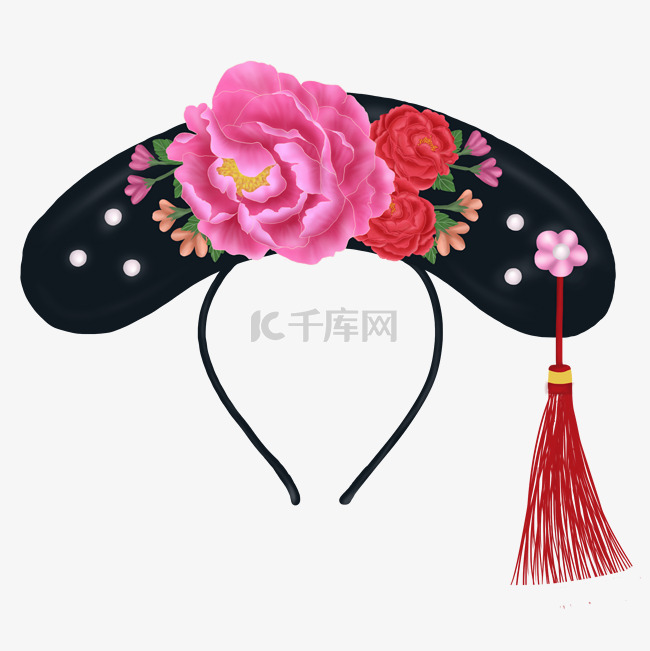 清朝古代宫廷女性帽子