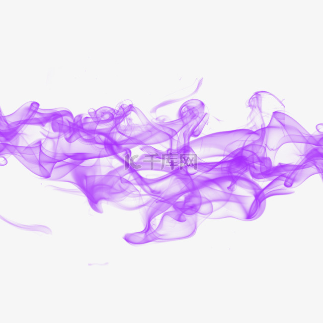 抽象的紫烟水墨渲染