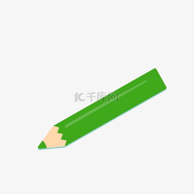 绿色的钢笔免抠图