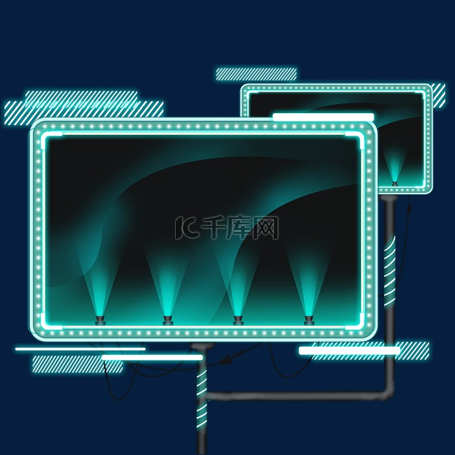 霓虹灯牌边框