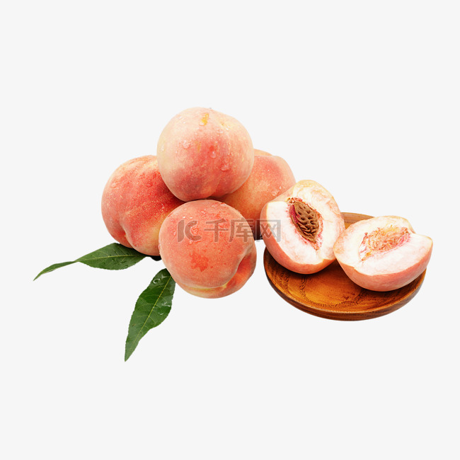 红色桃子实物