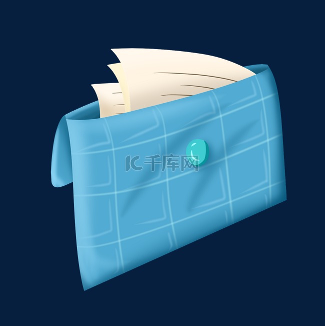 蓝色办公文件袋