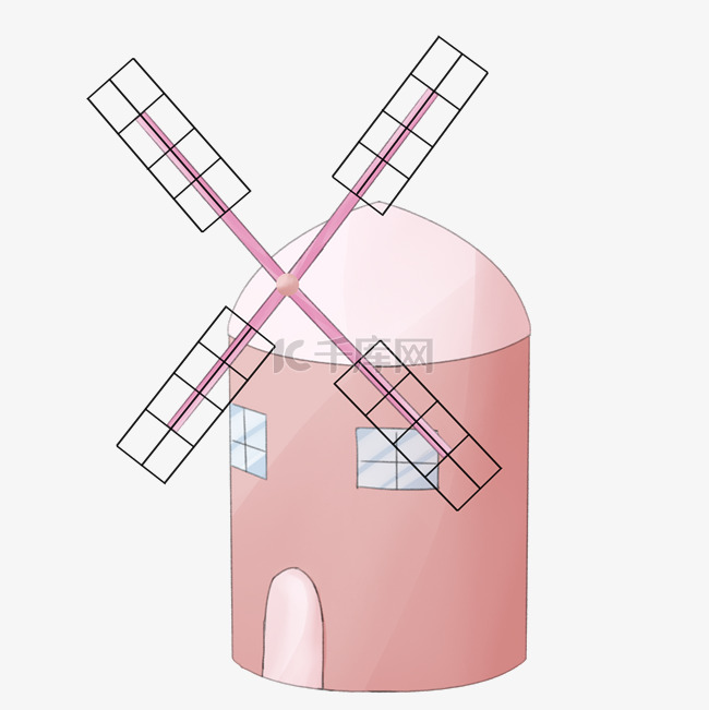 粉色风车屋 