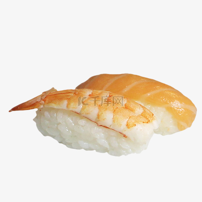 熟虾三文鱼寿司