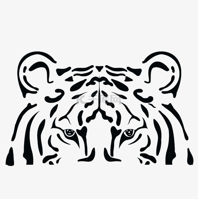 动物野兽老虎纹身