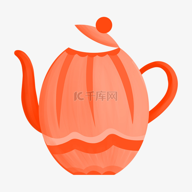红色茶壶水壶