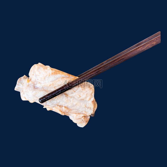 筷子夹排骨