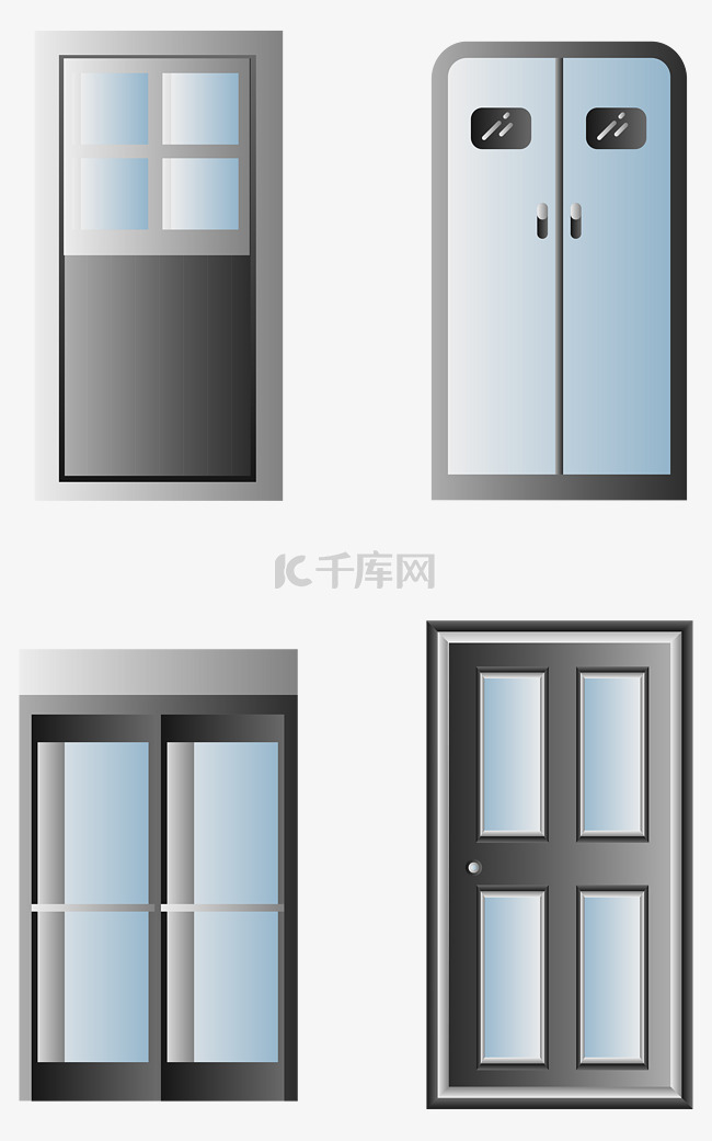 写实质感玻璃门