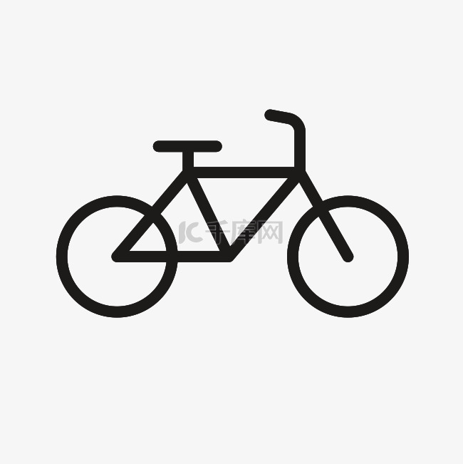 交通工具单车图标免抠图