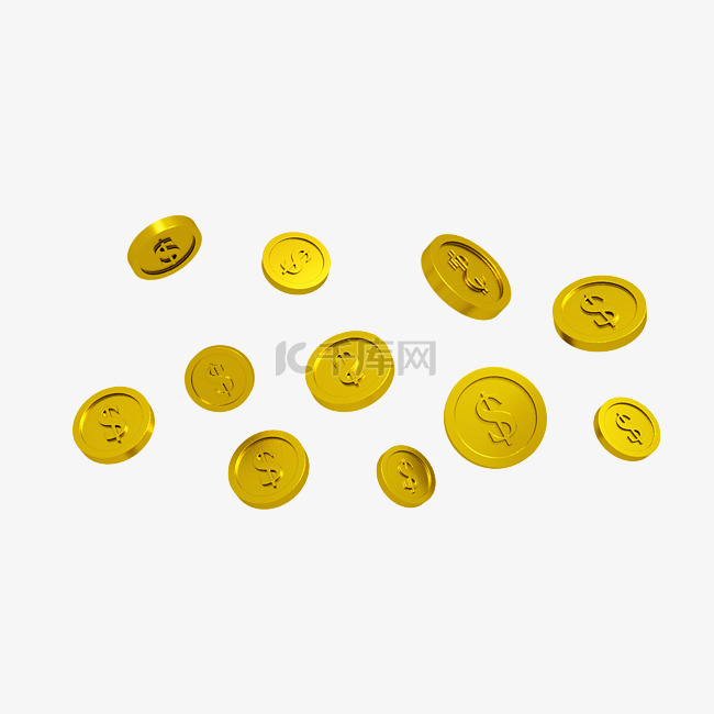 3D漂浮金币