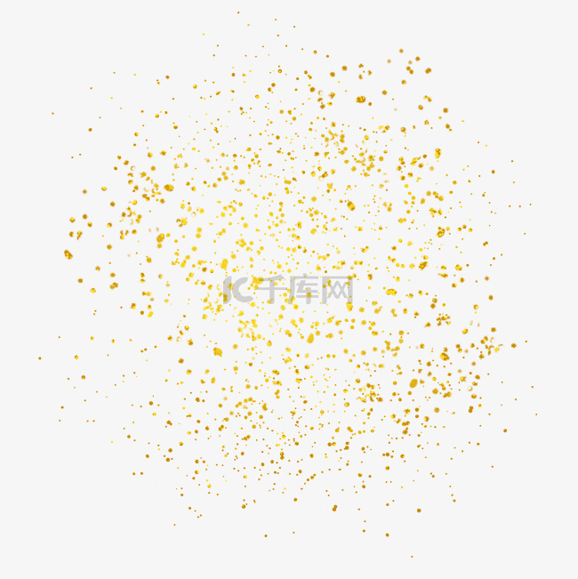 金黄色素材漂浮图片金色节日