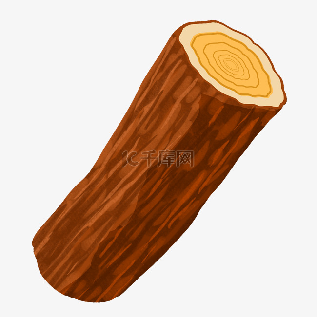 半截木桩木头插图