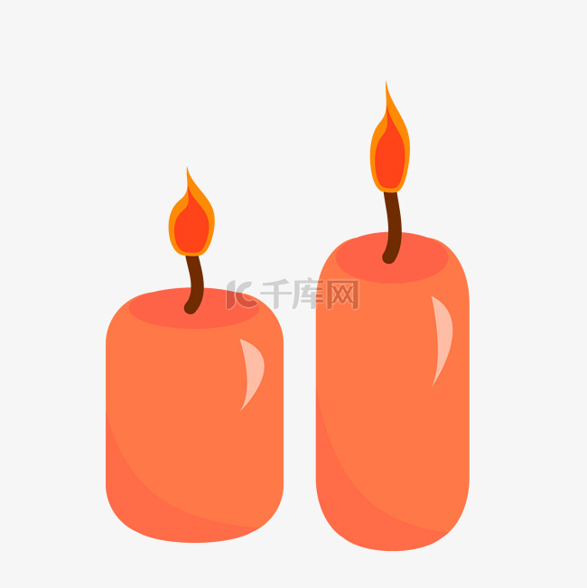 橙色香薰蜡烛