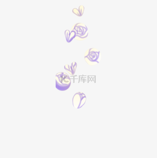 卡通春天紫色花朵下载