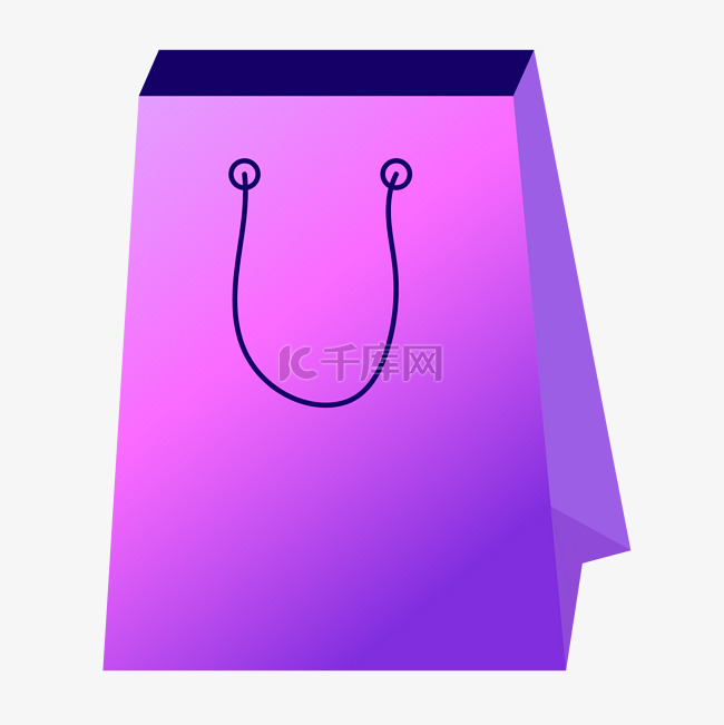 紫色环保袋子
