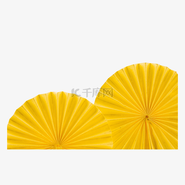 黄色圆形折纸