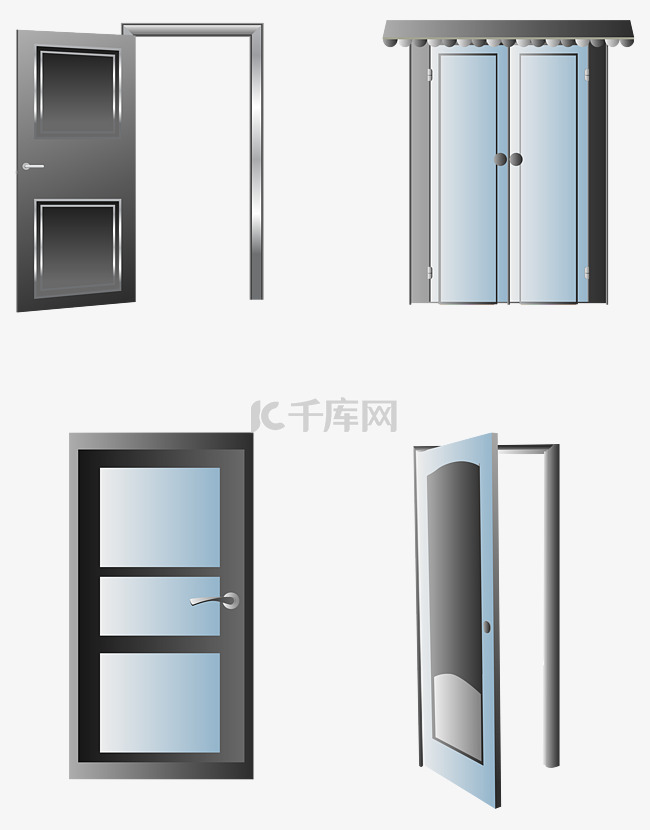 写实质感玻璃门