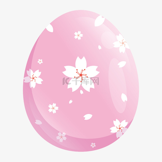 粉色樱花复活节彩蛋