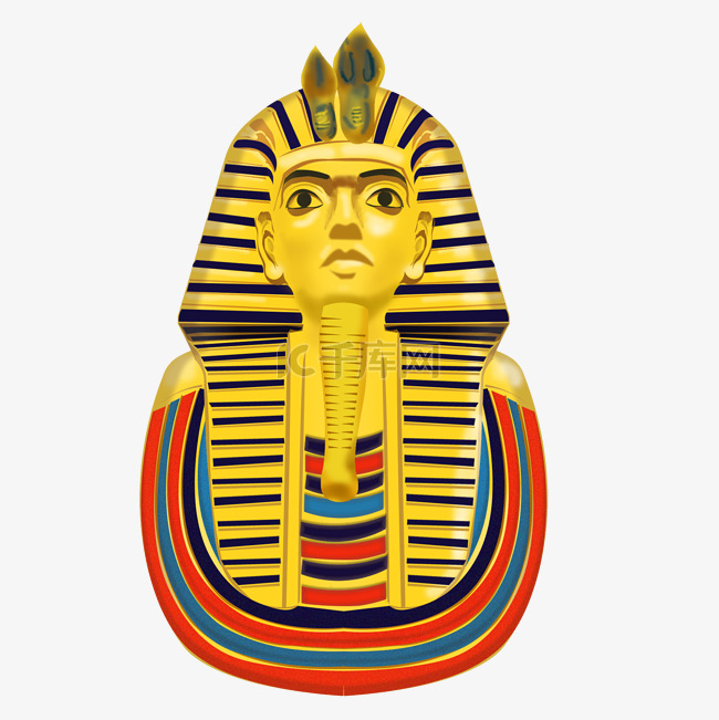 金色埃及法老像