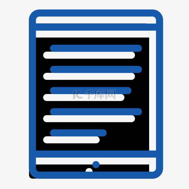 蓝色纸张矢量商务icon图标
