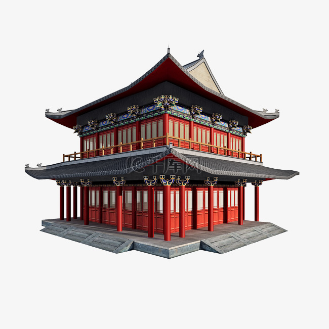 仿真古建png图