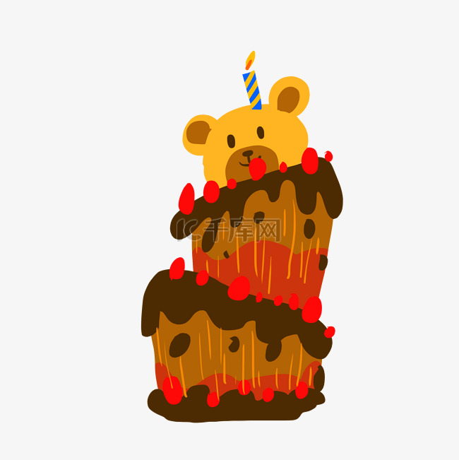 生日小熊装饰