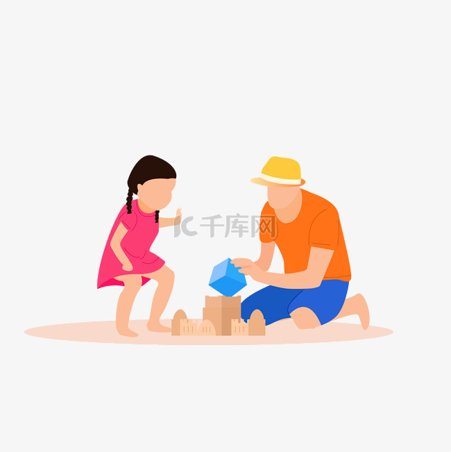 海边运动健身活动游戏夏天堆沙子