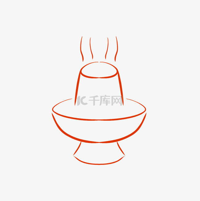 美食铜火锅图标