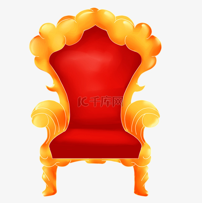 女神节宝座红色椅子
