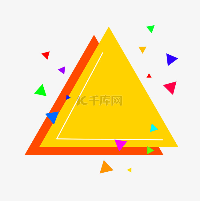 三角形黄色对话框